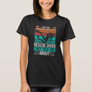 レスキュー潜水士はヴィンテージScuba Divについて話した Tシャツ