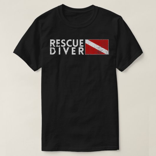レスキュー潜水艦旗の捜索救助潜水艇スキューバ Tシャツ (デザイン正面)