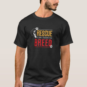 レスキュー犬お気に入りの品種アパレル動物愛好家 Tシャツ