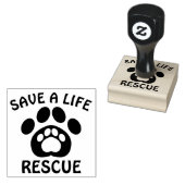レスキュー犬サポートゴム印 ラバースタンプ (押印)