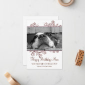 レスキュー犬ノートカードからの犬の写真ハッピーバースデー ノートカード (正面/裏面インサイチュ)