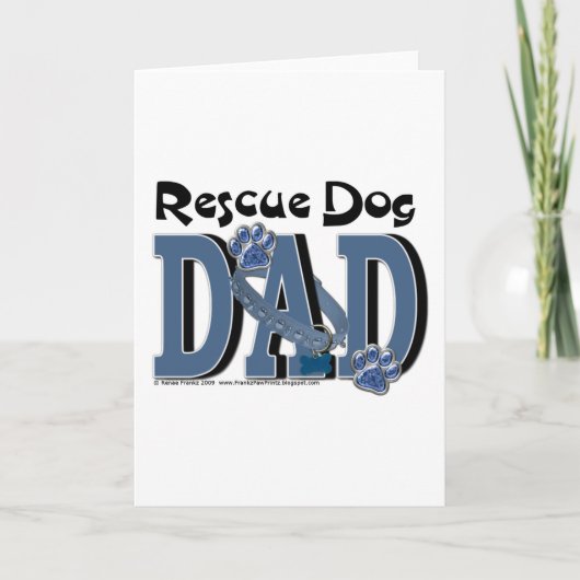 レスキュー犬パパ カード (正面)