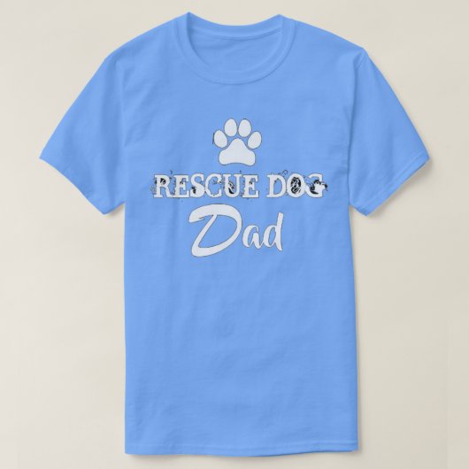 レスキュー犬パパ Tシャツ (デザイン正面)