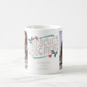 レスキュー犬ママ2写真 コーヒーマグカップ (中央)