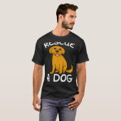 レスキュー犬店が動物を採用 Tシャツ (正面フル)