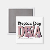 レスキュー犬DIVA マグネット (正面/裏面)