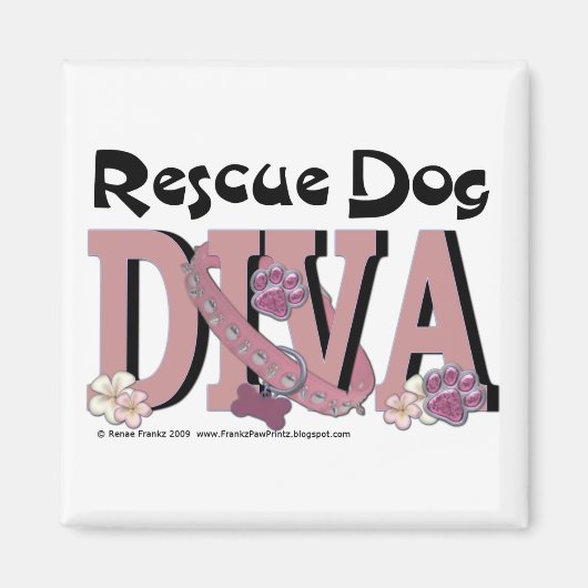レスキュー犬DIVA マグネット (正面)