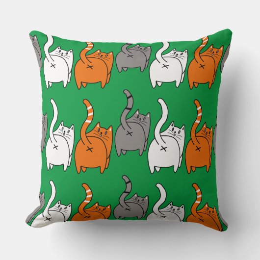 レスキュー猫ペット猫アクセサリーとギフト クッション (正面)