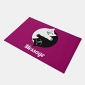 レスキュー猫ペット猫アクセサリーとギフト ドアマット (アングル)