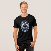レスキュー退役軍人 海事救助 トライブレンドTシャツ (正面全面)