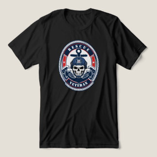 レスキュー退役軍人 海事救助 トライブレンドTシャツ