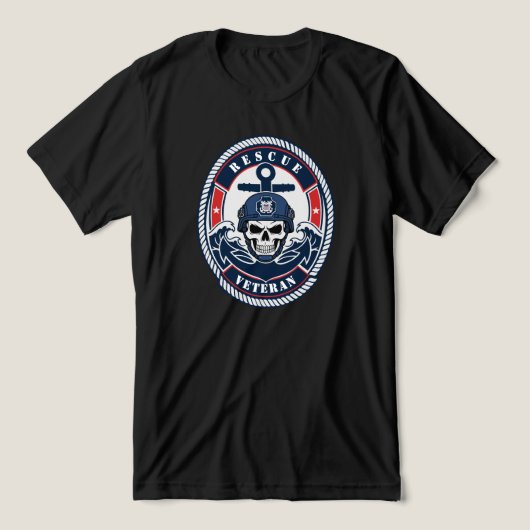 レスキュー退役軍人 海事救助 トライブレンドTシャツ (デザイン正面)