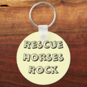 レスキュー馬ロックキーリング キーホルダー (正面)