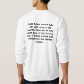 レスキュー黒犬シャツ スウェットシャツ (裏面)