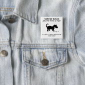 レスキュー黒犬ボタン 缶バッジ (インサイチュ)