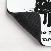 レスキュー黒猫マウスパッド マウスパッド (コーナー)