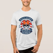 レスキュー・スイマー退役軍人 海事ドクロ トライブレンドＴシャツ (正面)
