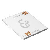 レスキュー・チョウ ノートパッド (アングル)