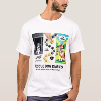 レスキュー・ドッグ・ダイアリーズ 譲渡ストーリーTシャツ Tシャツ