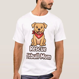 レスキュー ピットブル ママ 保護犬を迎えよう ショップしない Tシャツ