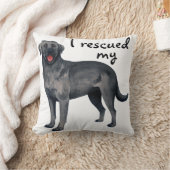 レスキュー・ブラック・ラボ クッション (ブランケット)