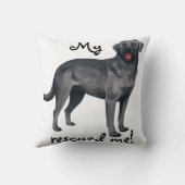 レスキュー・ブラック・ラボ クッション (裏面)