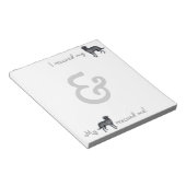 レスキュー・ブラック・ラボ ノートパッド (アングル)