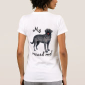 レスキュー・ブラック・ラボ Tシャツ (裏面)