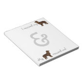 レスキュー・ボイキンスパニエル犬 ノートパッド (アングル)