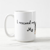 レスキュー・マンチェスター・テリア コーヒーマグカップ (左)