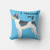 レスキュー・ラットテリア クッション (正面)