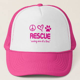 レスキュー "Saving One At A Time" ハット(ピンク) キャップ