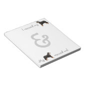 レスキューBernese Mountain Dog ノートパッド (アングル)