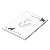 レスキューBernese Mountain Dog ノートパッド (回転)