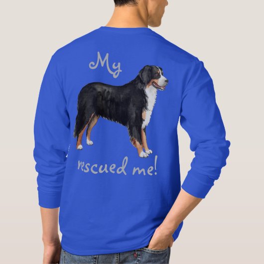 レスキューBernese Mountain Dog Tシャツ (裏面)