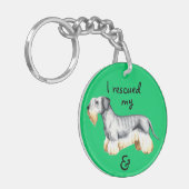 レスキューCesky Terrier キーホルダー (正面左)