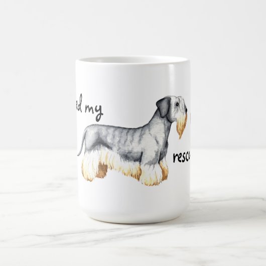 レスキューCesky Terrier コーヒーマグカップ (中央)