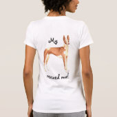 レスキューIbizanハウンドTシャツ Tシャツ (裏面)