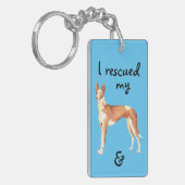 レスキューIbizan Hound Keychain キーホルダー (正面左)