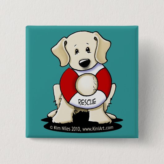レスキューLabボタンピン 缶バッジ (正面)