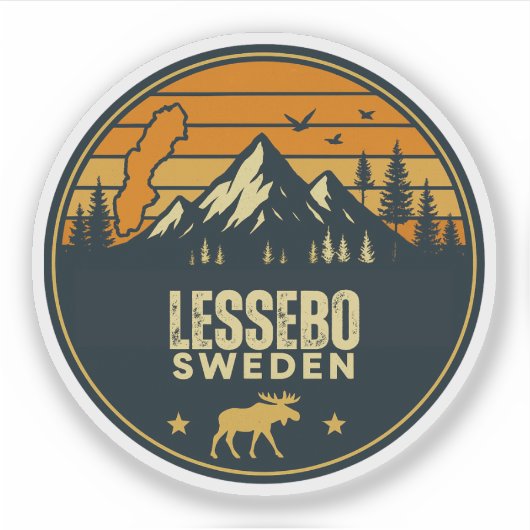 レスセボ、スウェーデンSverige シール (正面)