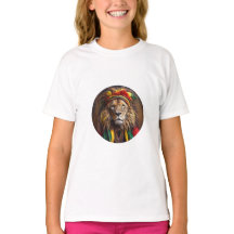 レスタファリア風の服装をした雄ライオン