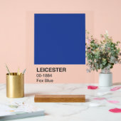 レスターキツネブルー澄ん – 背景 アクリルサイン (ウェディング)