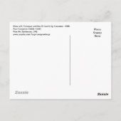 レスタークと城の眺めもしセザンヌ ポストカード (裏面)