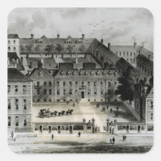 レスターハウスの南正面， c.1720 スクエアシール (正面)