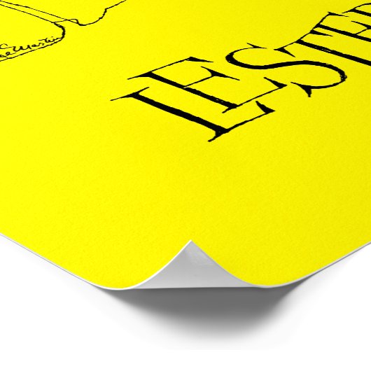 レスターヤングヴィンテージイラストレーション ポスター (角)