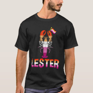 レスターレズビアンロブスタープライドLGBTマッチングレズビアン Tシャツ