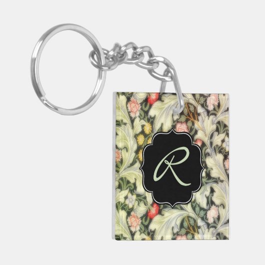 レスターヴィンテージフローラカスタムとモノグラム キーホルダー (正面左)