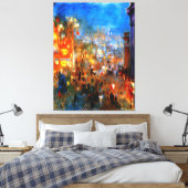 レスター・スクエアatナイト，ロンドン キャンバスプリント (インサイチュ (寝室))