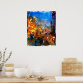 レスター・スクエアatナイト,ロンドン ポスター (キッチン)